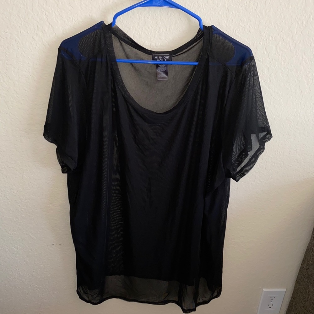 Black See-Thru Top